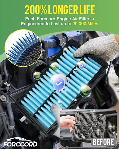 Cabin & Engine Air Filter Fit for Mazda 3 (2019-2026), CX-30 (2019-2026), CX-50 (2023-2026) (CX50 Not for Hybrid!) Air Filter Kit Replace#BDTS61J6X PAH9-13-3A0A Car Accessories