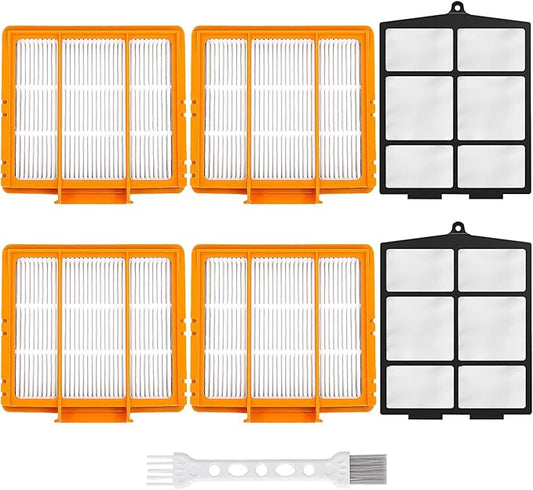 6-Pack Replacement Part for Shark AV2501AE RV2502AE AV2501S RV2520AOUS AV2510AOUS Smart AI Robot Vacuum Cleaner,4 x filters,2 x Pre-Motor Filter for shark av2501s filters