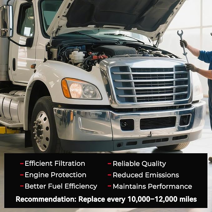 KARPAL Engine Air Filter Compatible with 2018-2022 Freightliner Cascadia Replacement for 03-42776-010