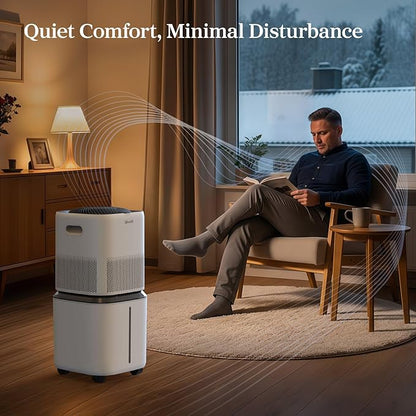 LEVOIT Superior 6000S Smart Evaporative Humidifiers for Home Whole House up to 3000ft², 23L, Last 72-Hour, Premium Filter, Dry Mode, Wheels & Water Fill Hose, Foldable Storage, Sleep Mode, New Edition