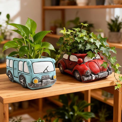 4 Pack Colorful Planters Pots, Indoor Small Plants Pots with Drainage Hole, Decor Garden Pot for Succulents Planter Cactus
