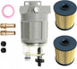 iFJF R12H (R12T Upgrade) Fuel Water Separator Marine Complete Combo - Replaces S3240 120AT NPT ZG1/4-19 Automotive Replacement Spin-on Filter Includes 2 Fittings 2 Plugs