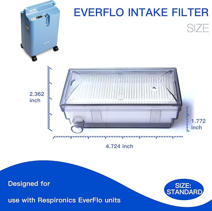 O2 Concentrator Intake Filter, 3-Pack Replacement Intake Filter for EF, O2 Replacement Accessories
