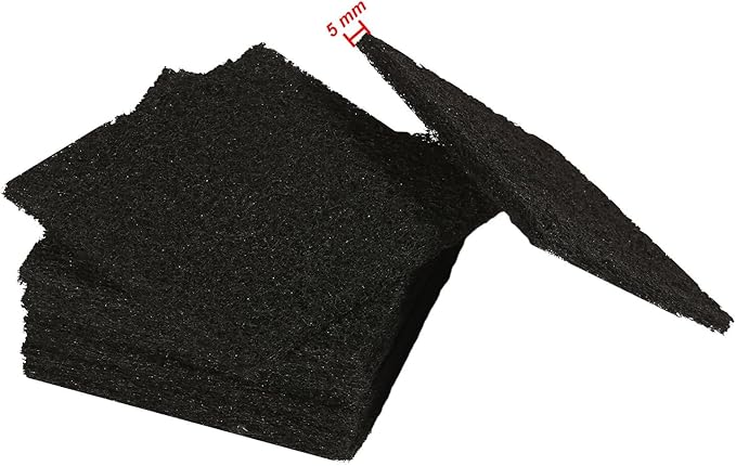 Resinta 8 Pack Activated Carbon Compost Caddy Filters Kitchen Compost Collector Replacement Filters Compatible with ECO 2000 Compost Collector (0.2 Inch Thickness)