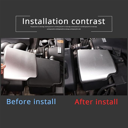 PIUGILH Engine Air Filter Heat Shield Cover Fit for Corvette C6 2005-2013, Aluminum Alloy Engine Air Intake Air Filter Heat Shield Decorative Cover Protection Cover Trim
