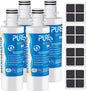 PUREPLUS ADQ747935 Replacement for LG LT1000P, Kenmore Elite 9980, LT1000, LT1000PC, MDJ64844601, ADQ74793501, LT120F Refrigerator Water and Air Filter Combo, Model: RWF4700AC, 4Pack