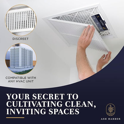 Luxury Hotel Whole Home Air Freshener System - Whole House Air Freshener for HVAC Filter - Scented Filters for Home - HVAC Duct Odor Eliminator - Filter Fresh 6 Pack