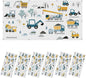 6 Pcs Fluorescent Light Covers for Ceiling Lights Construction Vehicles Machinery Trucks Cranes Cement Mixers Blue Decorative Magnets Light Filters for Office Home Classroom Must Haves 4’ x 2’