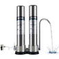 VORTOPT Countertop Water Filter System,Direct Connect Water Filtration-0.01μm Filtration Reduces PFOA/PFOS,Chlorine,Heavy Metals,Bad Odors-C2 and UF Filter