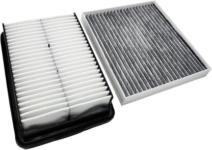 OPBU160-10881 Cabin and Engine Air Filter for Hyundai Kona (2018-2023),Veloster (2019-2021),and for Kia Soul (2020-2024).Replacement for CA12057,28113-F2000,97133-D3000,CF12160.