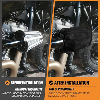 Air Filter Rain Sock Cover Dustproof Waterproof Fit For Harley FLHR FLHX Road King Street Glide Softail Sportster 1200 883 Dyna For Cone Air filter