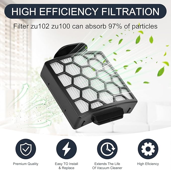 ZU102 Odor neutralizer cartridge & replacement filter for shark ZU102 ZU100 rotator vacuum, for shark zu102 rotator pet upright vacuum，Parts # 1238FT60 & 1239FT60 & 1541FC3000