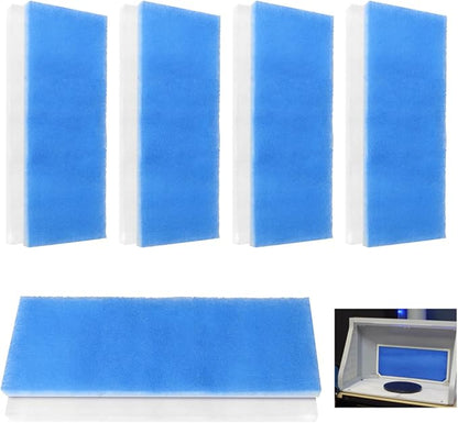 Airbrush Spray Booth Filter for Master Paasche Sky Enterprise Airhobby, Paint Booth Air Filter Replacement Double-Layer Air Brush Exhaust Filters Set for Painting Tent Model Craft (Pack of 5)