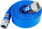1.5" x 100 Ft Discharge Hose, Heavy Duty PVC Lay Flat Water Backwash Hose,Durable Pool Drain Hose with Aluminum CE Fittings for Water Pump And Filters