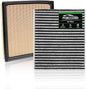 Cabin & Engine Air Filter Fit for 2022-2026 Toyota Tundra 3.5L, 2023-2026 Sequoia 3.5L Activated Carbon Cabin Filter Replacement 17801F4010 87139-50110 Accessories