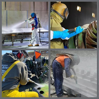 SHUNJIE Sandblaster Helmet Filter - Replaceable Activated Carbon Breathing Air Filters for Sandblasting Helmet & Hood, High-Precision Stainless Steel Filtration for Sand Blasters, Durable & Versatile