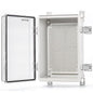 QILIPSU Outdoor WiFi Enclosure, 11.4"x7.5"x5.5" Waterproof Electrical Junction Box IP67 Weatherproof Plastic Clear Hinged Cover for Electronic Network Project