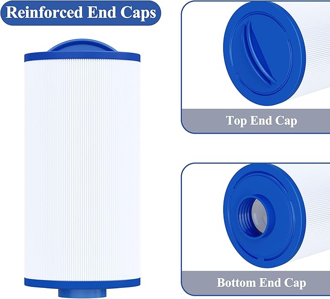 Cryspool® 04060 Spa Filter Compatible with PMA-R3/268548 with Closed Handle, 4CH-935, PWW35L, FC-0170, X268554, X268535, 817-4035, 35 Sq. Ft Hot Tub Filter Cartridge, 2 Pack