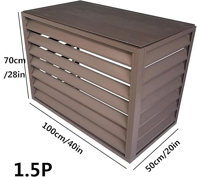 Outdoor air conditioning fence, multifunctional air conditioning privacy screen, outdoor air conditioning hidden protective cover, sturdy and durable,easy to install,suitable for gardens and balconies
