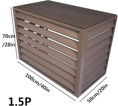 Outdoor air conditioning fence, multifunctional air conditioning privacy screen, outdoor air conditioning hidden protective cover, sturdy and durable,easy to install,suitable for gardens and balconies
