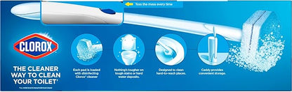 Clorox ToiletWand Toilet Bowl Cleaner- Toilet Brush, Storage Caddy and 6 Disinfecting Refill Heads