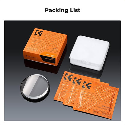 K&F CONCEPT 77mm Unilateral Blur Ghost Motion Filter Super Speed Effects for Camera Lens Clear Optical Glass with Cleaning Cloth