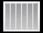 36" X 34" Steel Return Air Filter Grille for 1" Filter - Easy Plastic Tabs for Removable Face/Door - HVAC Duct Cover - Flat Stamped Face -White [Outer Dimensions: 37.75w X 35.75h]