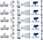 Lemoy 1/4" OD Quick Connect Push In to Connect Water Tube Fitting for RO Reverse Osmosis Water Filter Fittings Pack of 30