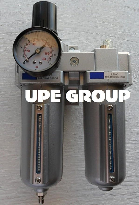 1/2" HEAVY DUTY COMBO PARTICULATE FILTER REGULATOR LUBRICATOR COMPRESSED AIR