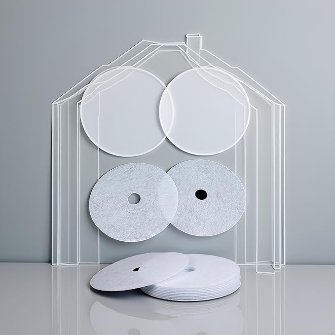 4 Pcs White Cloth Dryer Exhaust Filter, for Chef Dryer Parts and Accessories (227 x 33 mm)