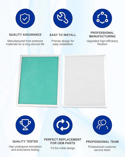 2PCS SV66133 MERV-8 HEPA Filter Fit for Broan Nutone Ventilation Equipment, Fit for Broan AI series B130H65RT B130H65RS B110H65RT B110H65RST B130E65RS B160H65RT