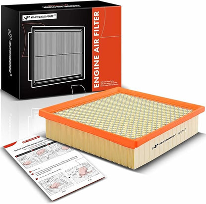 A-Premium Engine Air Filter Compatible with Toyota, Dodge, Jeep & Lexus Models - Camry, Highlander, Avalon, Sienna, Durango, Grand Cherokee, ES350, NX300, RX350 - Replace# 17801-0P050