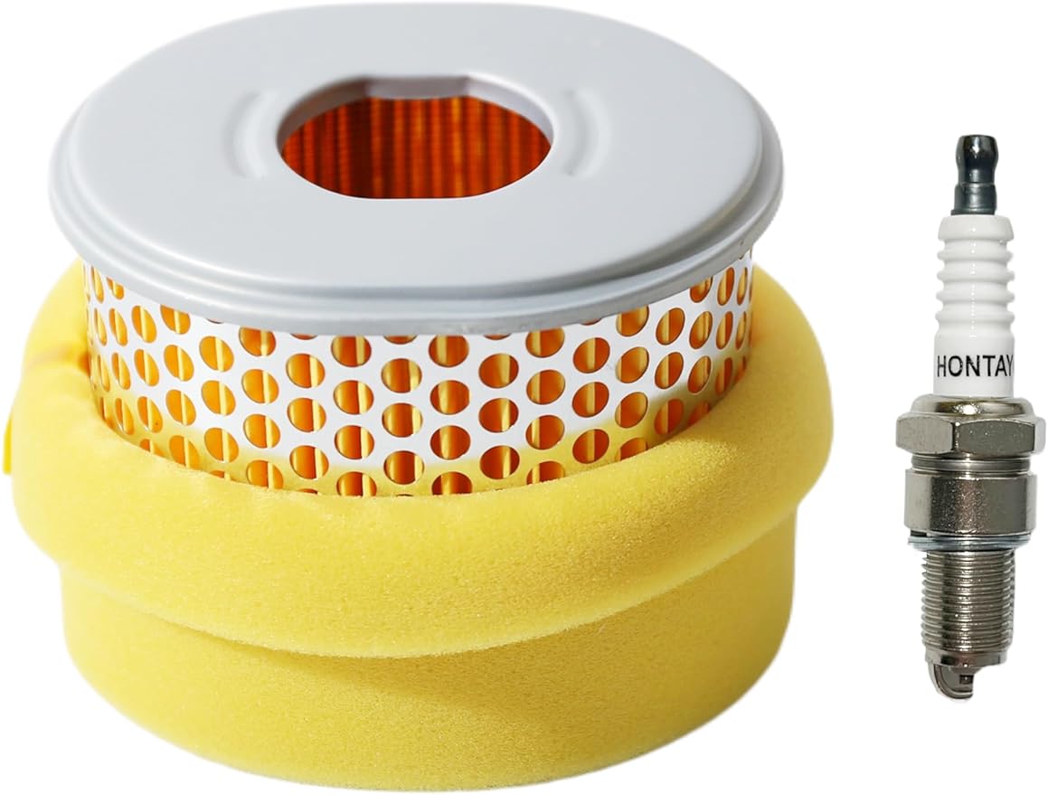 GX270 Air Filter w/Spark Plug for Honda GX240 8HP 9HP Engine, Replace 17210-ZE2-505 17210-ZE2-515 17210-ZE2-821 17210-ZE2-822 Lawn Mower Parts