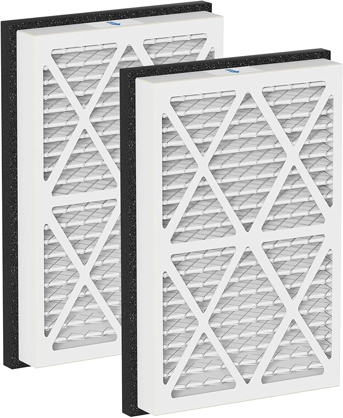 20x30x3 MERV 13 Pleated Air Filters Replacement Compatible with Zephyr VGF Series 20x30x3 Whole Home Return Air Grille Filter,White 2 Pack