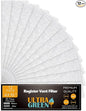 4 x 10 Inch Air Filter for Home Ceiling Thick 12-Pack, ULTRA GREEN Floor Vent Filters Replacement for Register Work in Indoor Home Air Purifier, Air Conditioner 4" x 10" (White)