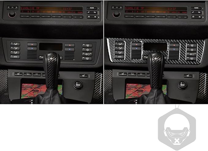 Carbon Fiber Interior Full Compatible with BMW X5 Air Conditioner Control Panel-1