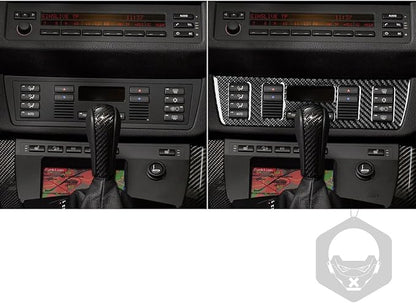 Carbon Fiber Interior Full Compatible with BMW X5 Air Conditioner Control Panel-1