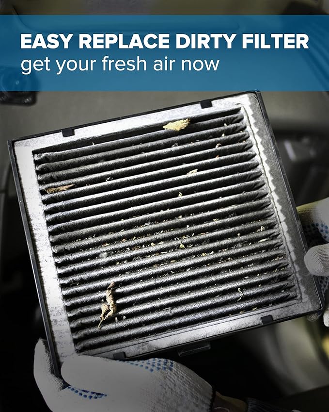 PHILTOP Cabin Air Filter w/Activated Carbon, Compatible with CF10548 Ford Escape 2007-2012, Mercury Mariner 2007-2011, Mazda Tribute 2008-2011, Carbon Filter Up Dust Pollen Odor