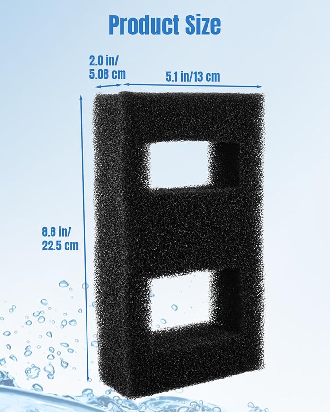 2 Set Aquarium Filter Media Fit for Fluval SPEC, EVO, Betta, Flex Desktop Aquarium Series, Includes 2 Ceramic Rings, 2 Foam Filters A1376, 2 Activated Carbon Filters, 1 Filter Cable