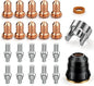 ARCCAPTAIN 23Pcs IPT60 Plasma Cutter Torch Consumables, .045" Plasma Cutter Accessories for ARCCAPTAIN CUT55 NON-HF, CUT55 MP and CUT60 Non-HF, Work with 50-60A Current