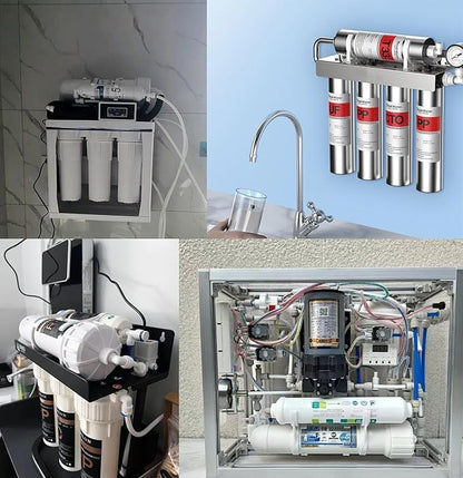 NSF 1/4" One Way Check Valve for Water Line 1/4" Reverse Osmosis Water Filter Push to Connect RO Fittings, Plastic Quick Connect Check Valve (6 pcs)
