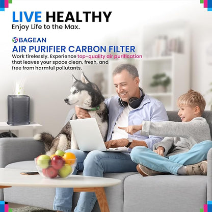 Bagean HPA200 Carbon Pre Filter A Compatible with Honeywell Air Purifier Filter Replacement - Fits HPA200 HPA5200 HPA5250 Series - Activated Prefilter A Absorbs Odor & Filters Freshen the Home (6-Pk)