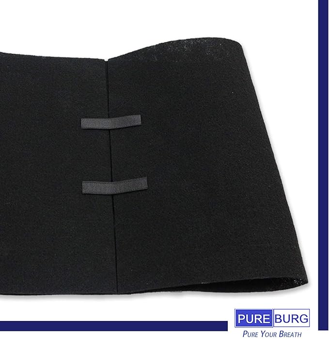 PUREBURG Carbon Filter,Cut-to-Fit Carbon Pad 16 x 48 inches for Air Filter Charcoal Sheet fits Range Hoods Furnace Filters removes Odor VOC Parts Accessories Replacement,1-Pack