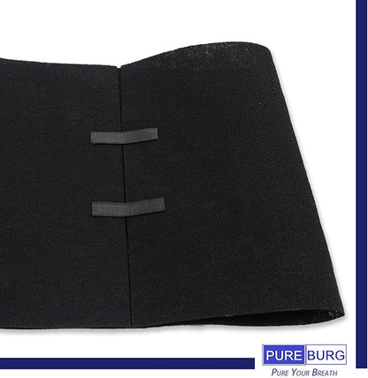 PUREBURG Carbon Filter,Cut-to-Fit Carbon Pad 16 x 48 inches for Air Filter Charcoal Sheet fits Range Hoods Furnace Filters removes Odor VOC Parts Accessories Replacement,1-Pack