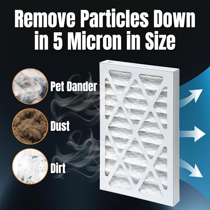 POWERTEC Inner & Outer Air Filter Set for WEN 3410, POWERTEC AF4000/AF4001, Shop Fox W1830 Air Filtration System, Replacement for WEN 90243-026-2, 90243-027-2 Woodworking Air Filters, 6PK (75092)