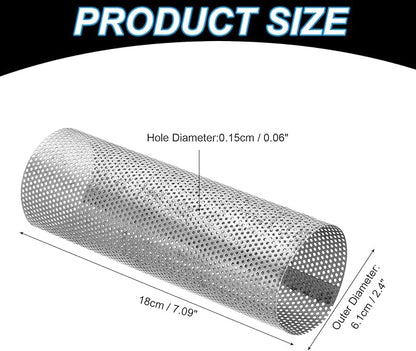 PATIKIL 2.4 Inch Stove Pipe Spark Arrestor Screen, 1Pcs 304 Stainless Steel Filter Chimney Flue 0.06 Inch Hole for Camping Tent Stove Accessories Vent Exhaust