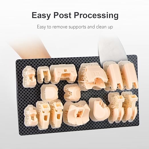 Rigid Pro 3D Printing Resin, High Stiffness & High Precision Engineering Resin, Designed for Detailed Models & Functional Parts for LCD/DLP/MSLA 3D Printers (Dark Skin, 1KG)