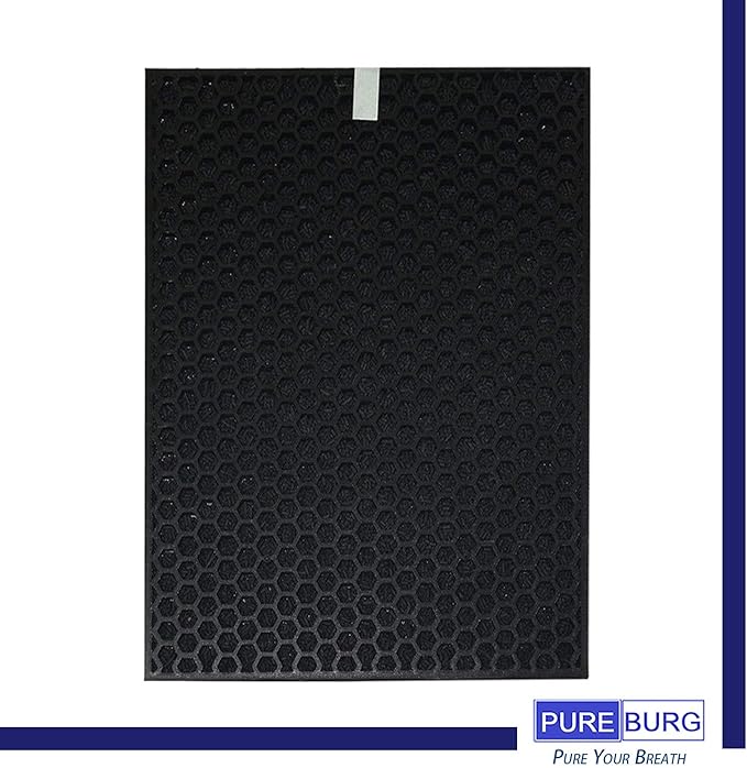 PUREBURG Replacement Filter Set Compatible with RabbitAir BioGS 2.0 Ultra Quiet Model SPA-550A & SPA-625A Air Purifiers,2-Pack H13 True HEPA + Activated Carbon Filter
