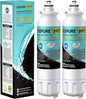 ICEPURE PRO ADQ73613401 NSF401&473&53&42 Certified Refrigerator Water Filter Compatible with LG LT800P, LT800PC, Kenmore 9490, ADQ736134 ADQ73613402 ADQ75795104 LSXS26326S LMXC23746S LMXC23746D, 2PACK