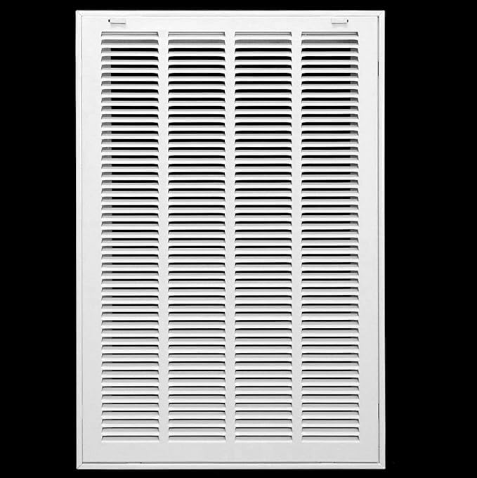 HVAC Premium 16 x 26 Duct Opening Steel Return Air Filter Grille, for 1-inch Filter, Removable Door, Flat Stamped HVAC Vent Cover Grille, Outer Dimensions 18.5 x 28.5